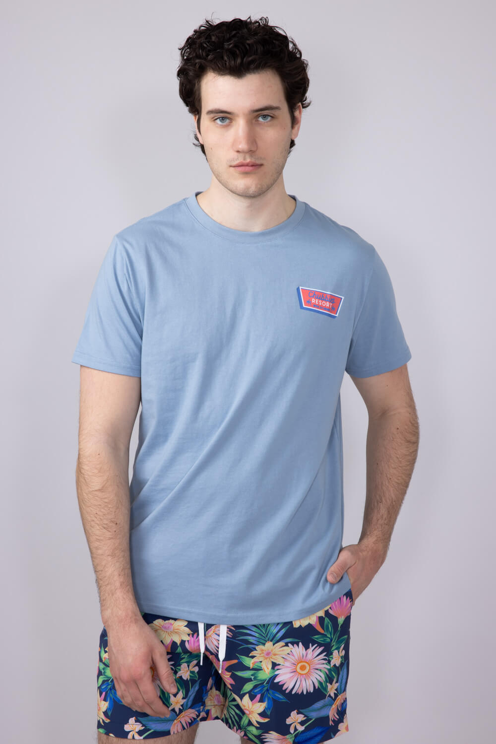 Chubbies Viva La Chubbies T-Shirt for Men in Blue