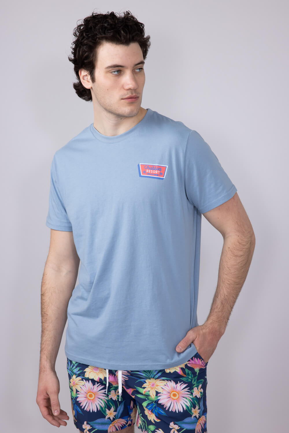 Chubbies Viva La Chubbies T-Shirt for Men in Blue