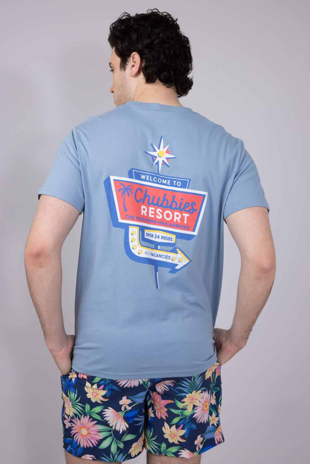 Chubbies Viva La Chubbies T-Shirt for Men in Blue