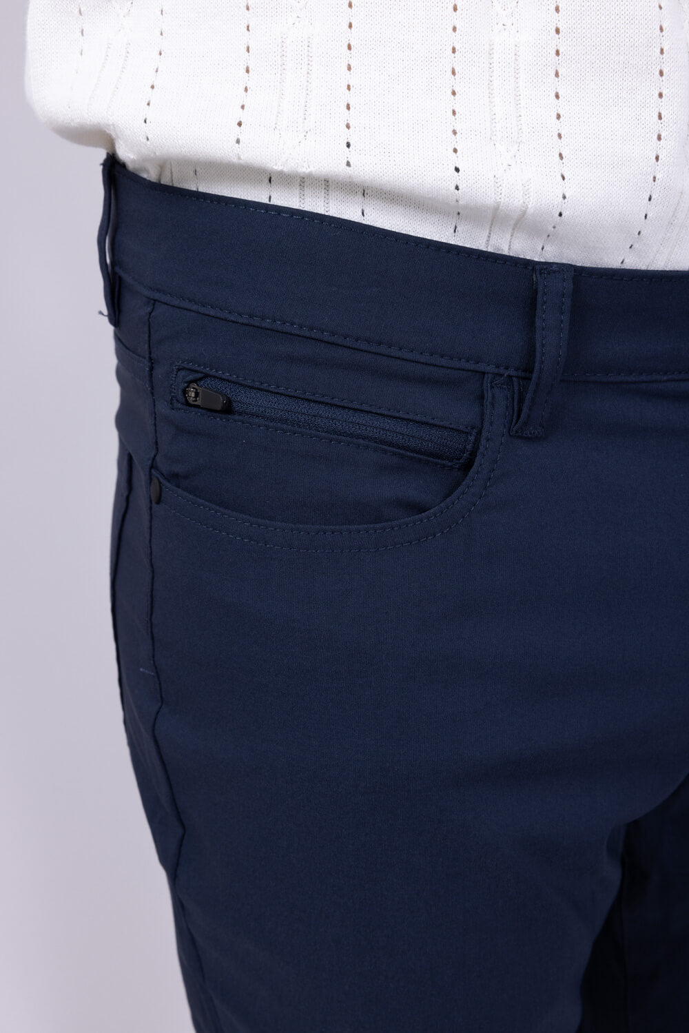 Copper & Oak Faille 5 Pocket Pants for Women in Dark Sapphire
