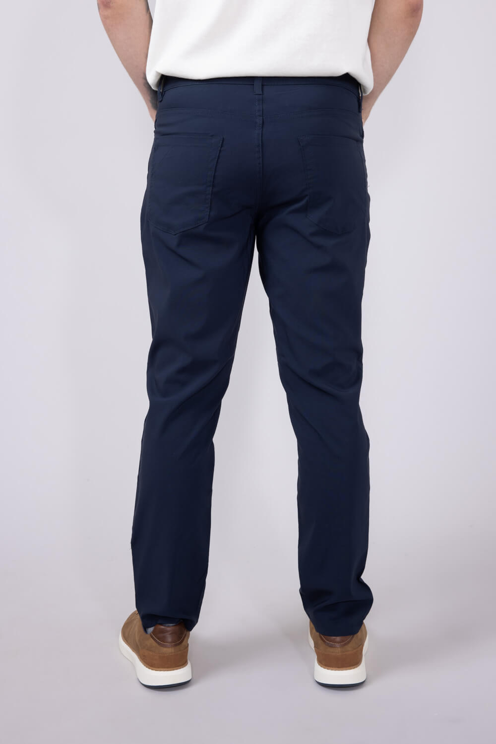 Copper & Oak Faille 5 Pocket Pants for Women in Dark Sapphire