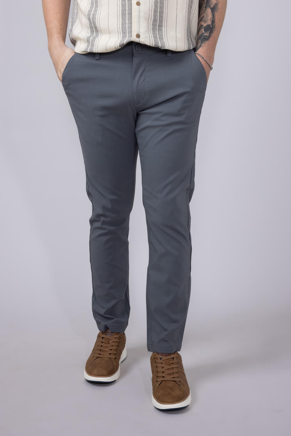 Copper & Oak Faille Trouser Pants for Men in Graphite