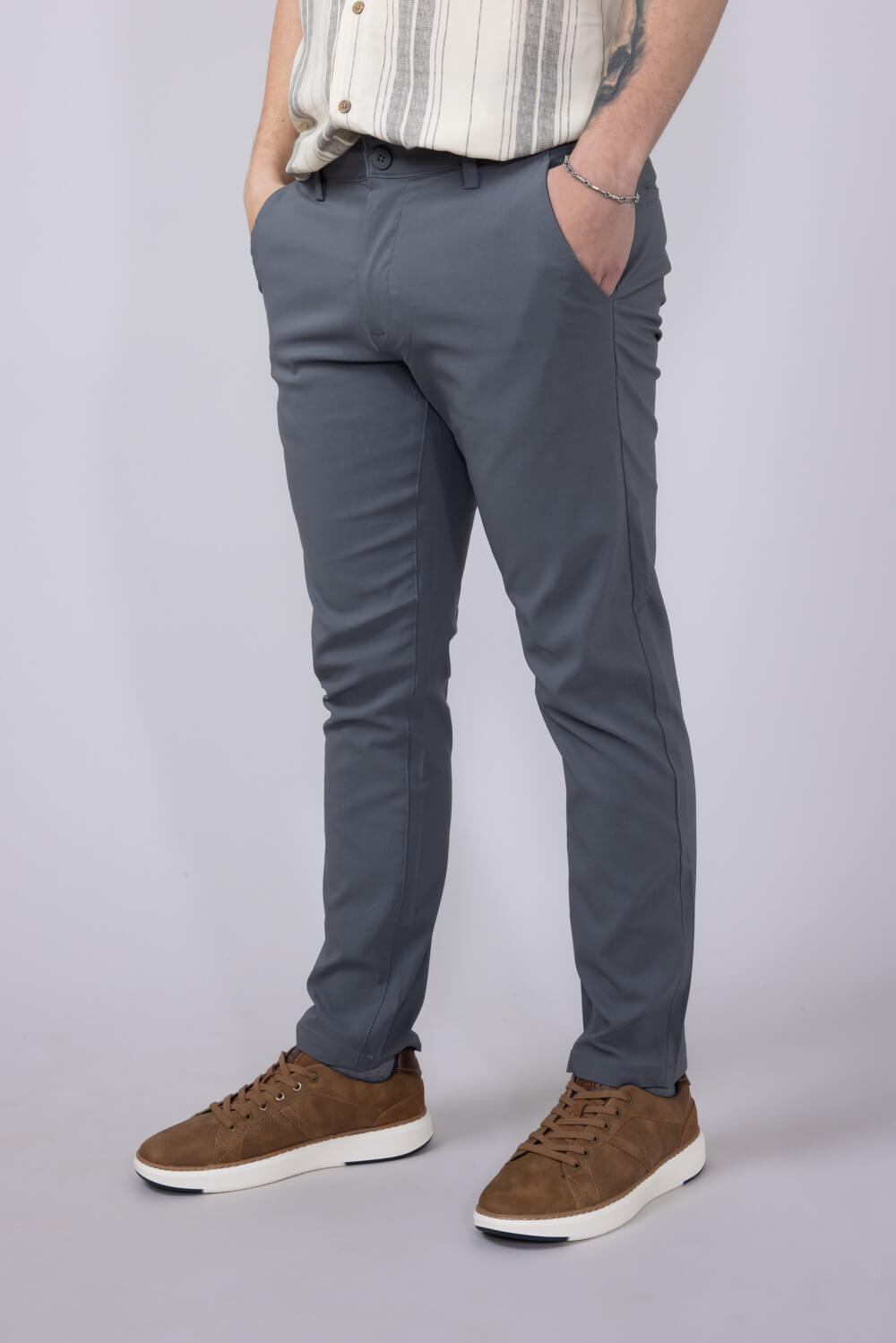Copper & Oak Faille Trouser Pants for Men in Graphite