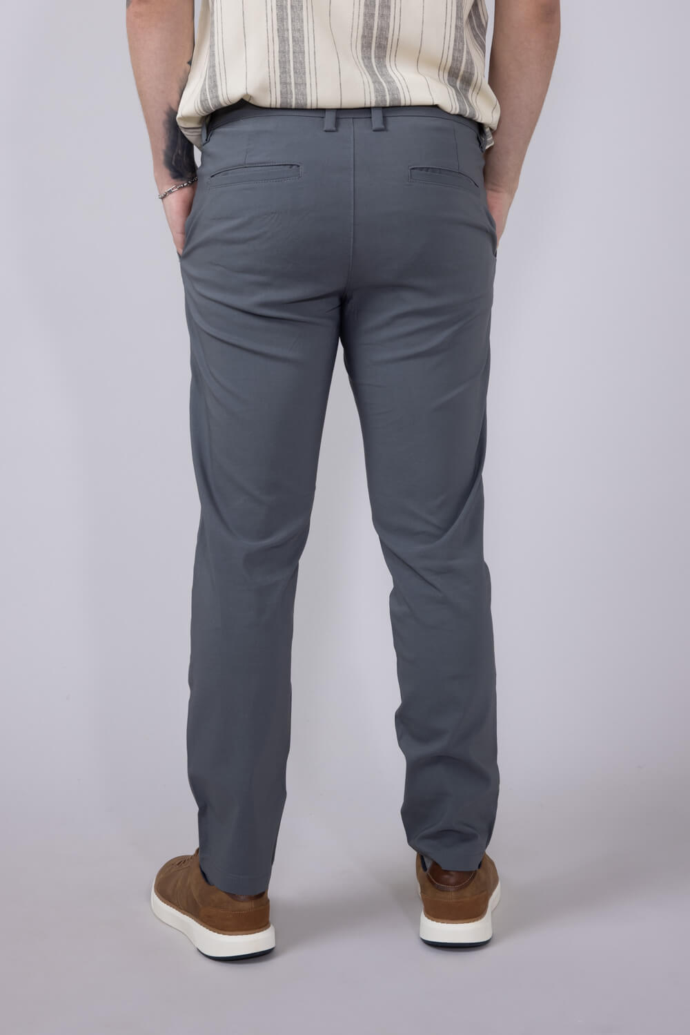 Copper & Oak Faille Trouser Pants for Men in Graphite