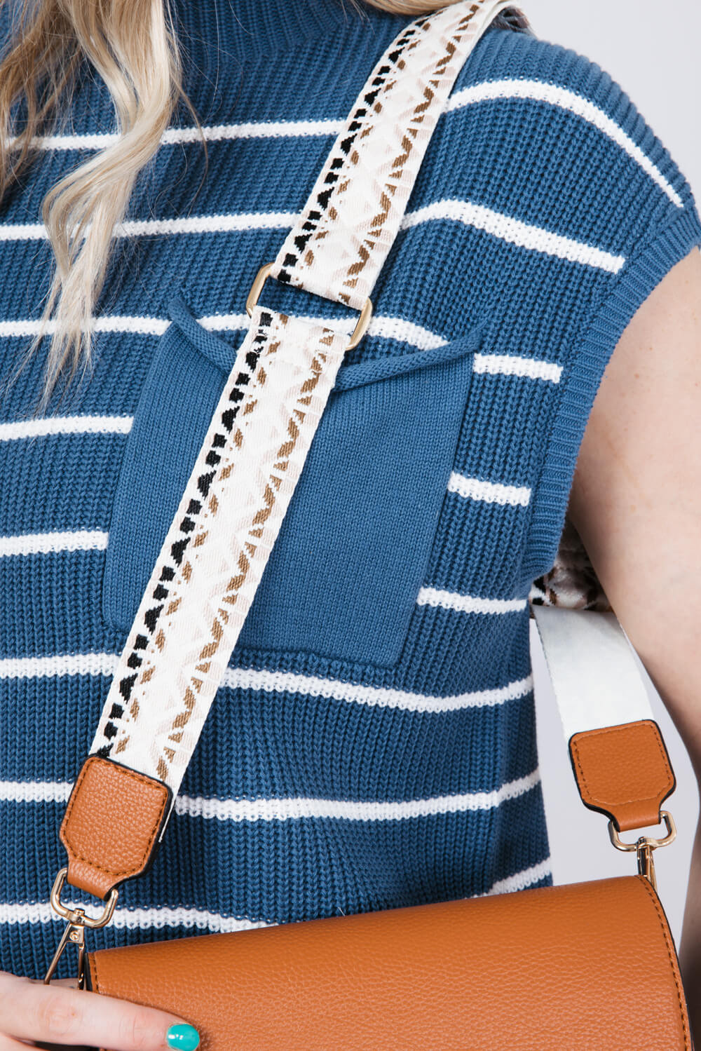 Flap Over Crossbody for Women in Brown