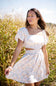 Cutout Floral Dress for Women in Blue Floral