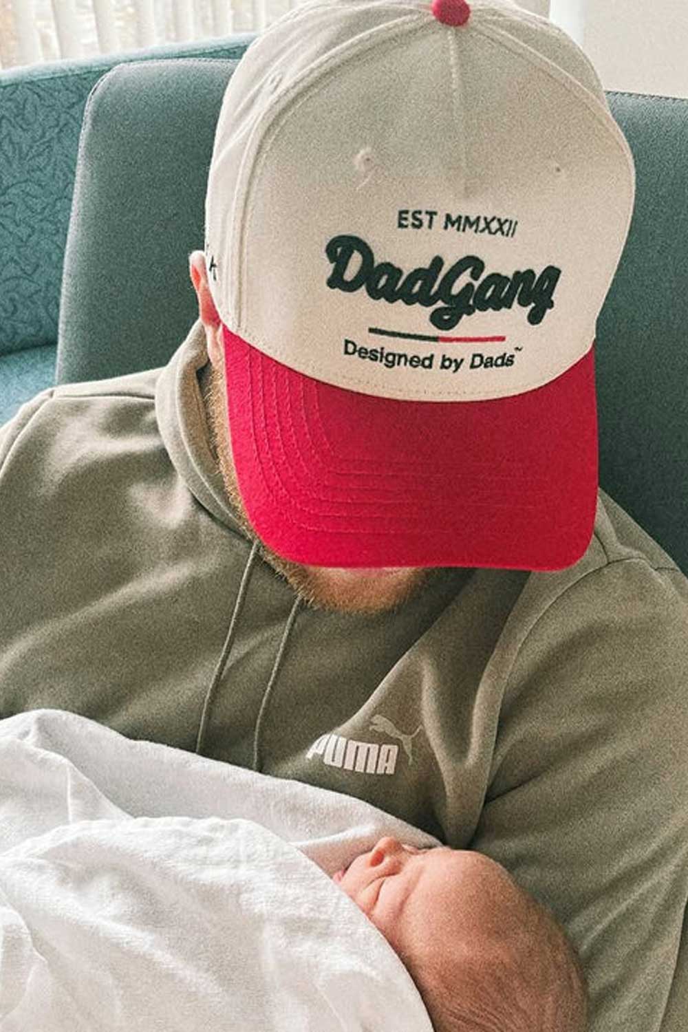 Dad Gang Horsepower Hat for Men in Red