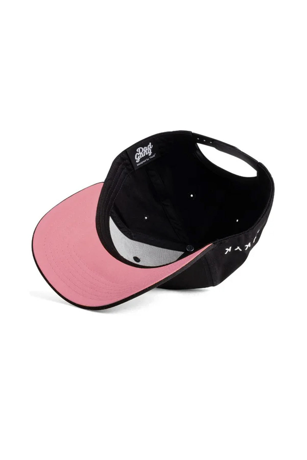 Dad Gang Girl Dad Hat for Men in Black/Pink