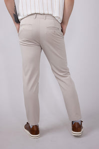 Denim & Flower Dress Pants for Men in Sand
