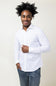 Denim & Flower Dobby Dots Long Sleeve Shirt for Men in White