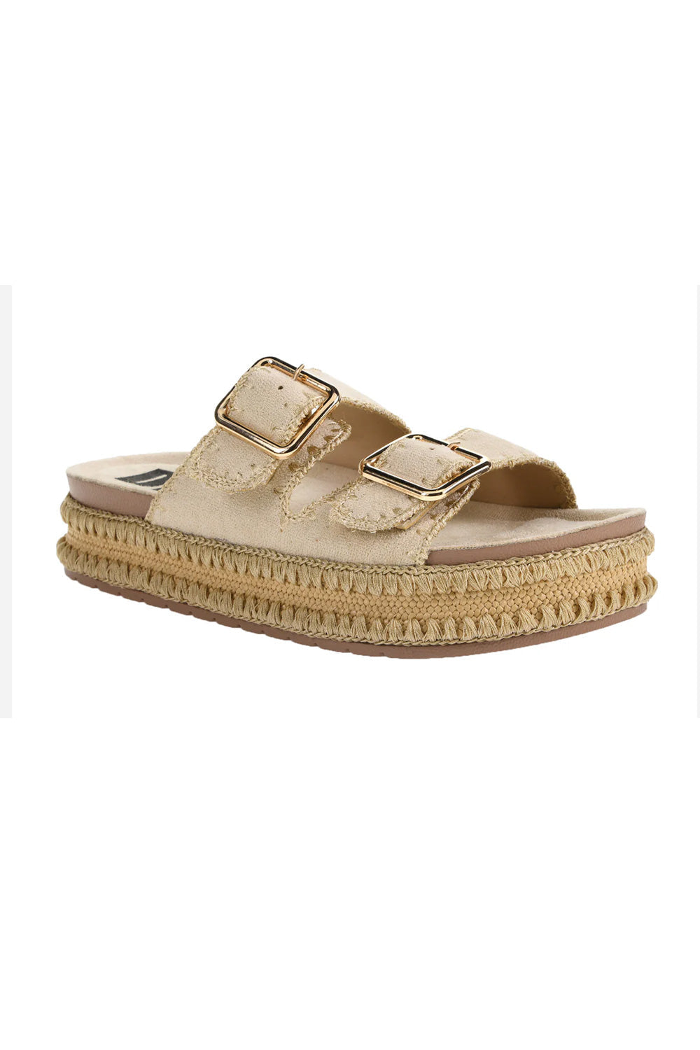 Dirty Laundry Cubana Suede Platform Sandals for Women in Cream
