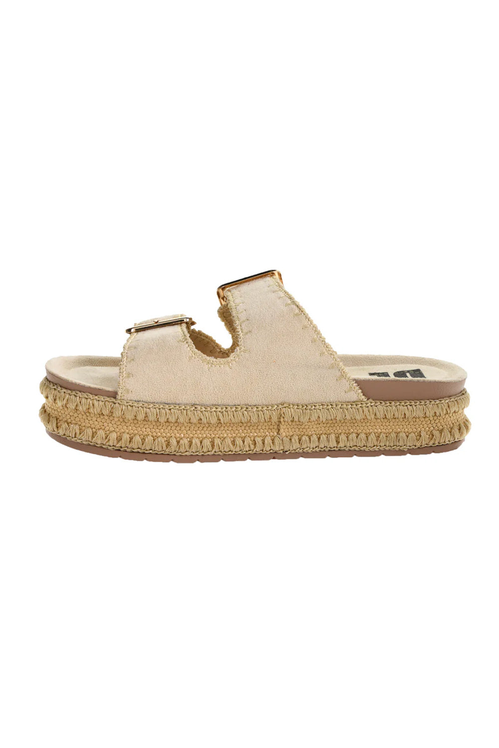 Dirty Laundry Cubana Suede Platform Sandals for Women in Cream