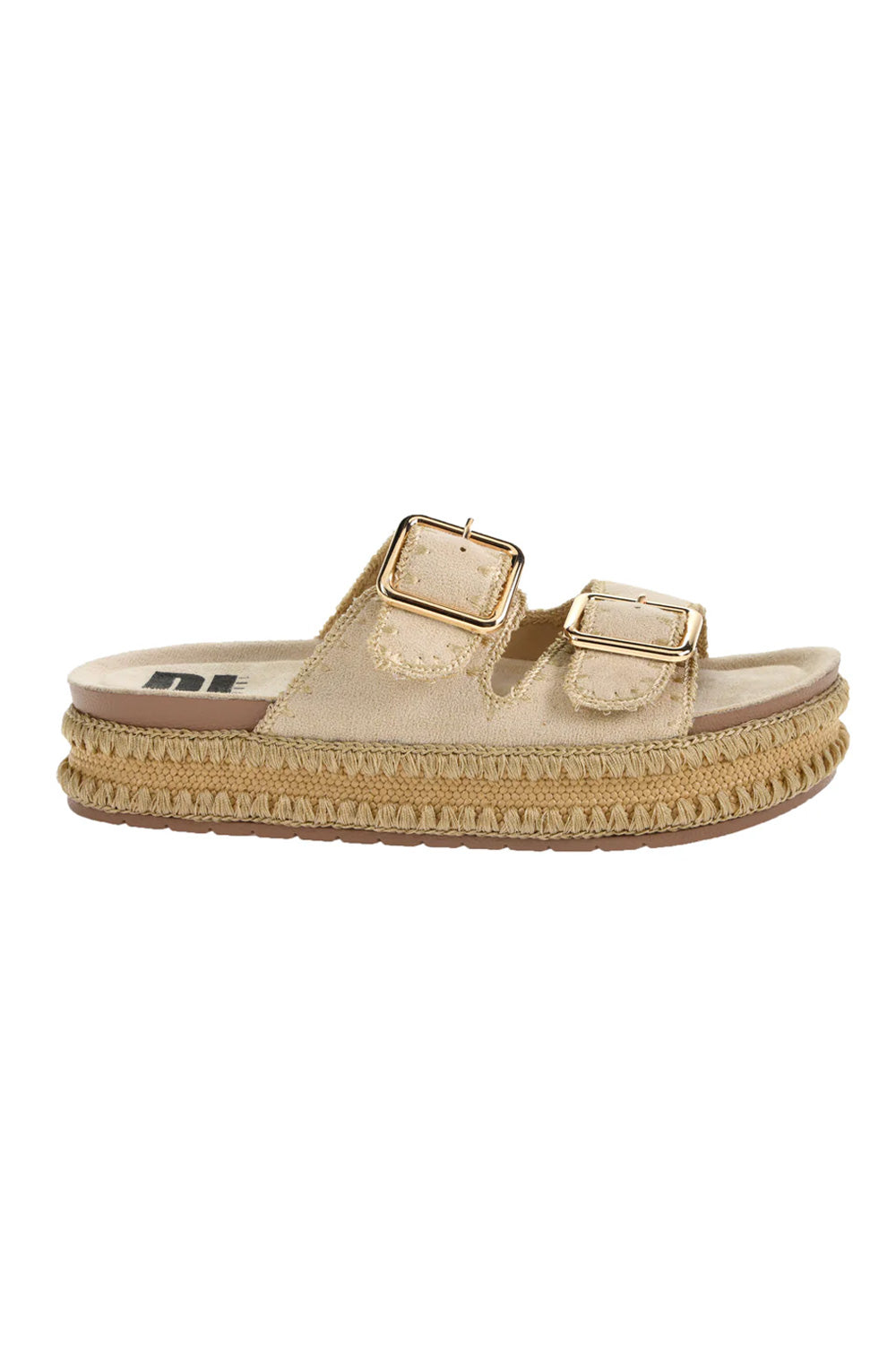 Dirty Laundry Cubana Suede Platform Sandals for Women in Cream