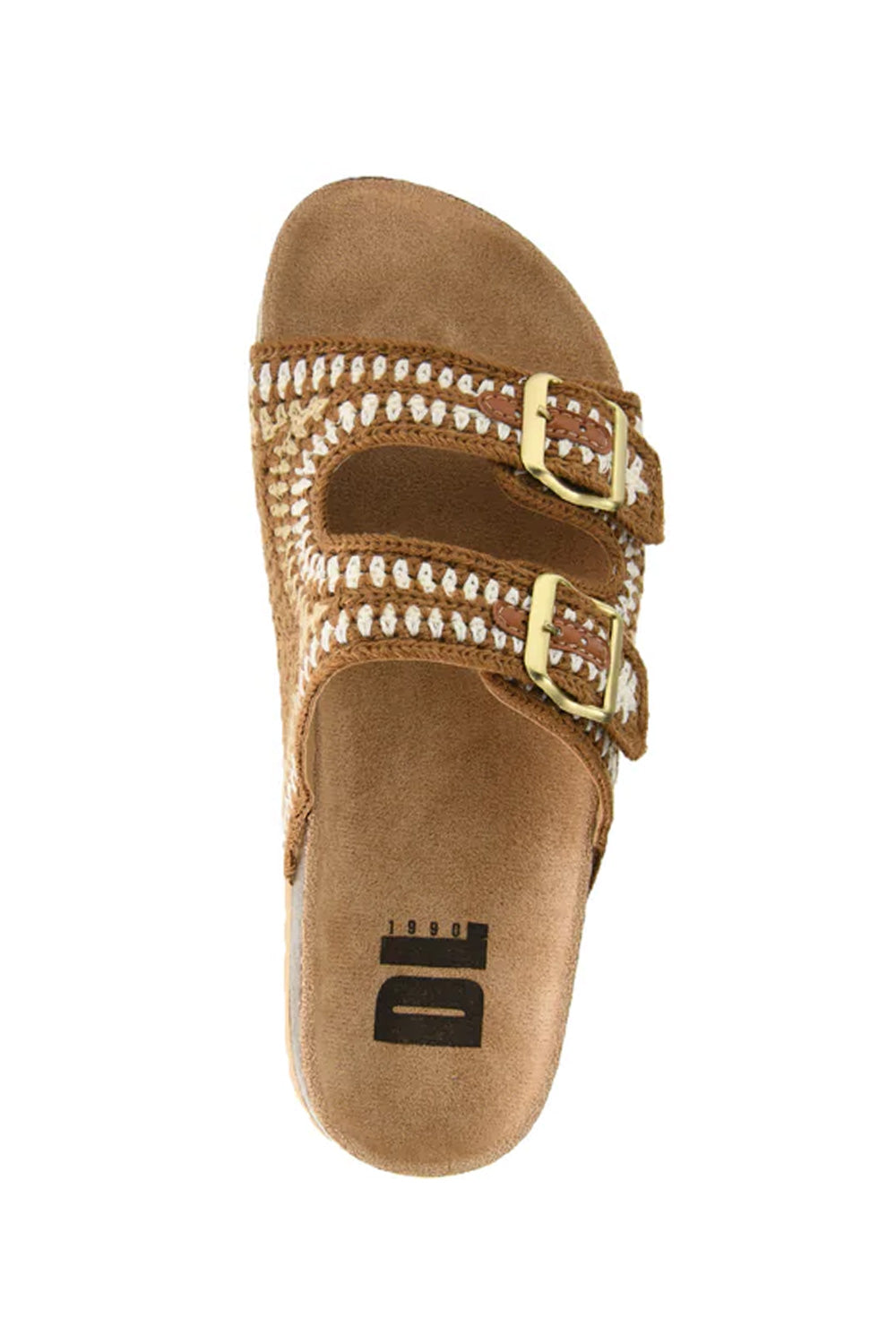 Dirty Laundry Tambour Palm Dream Crochet Sandals for Women in Brown