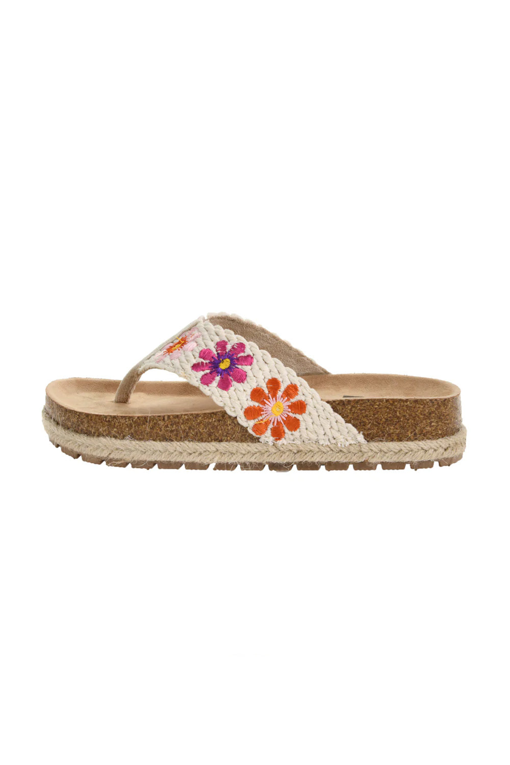 Dirty Laundry Tigerlily Sanora Crochet Platform Flip Flops for Women in Natural