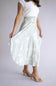 Ditsy Floral Hi-Low Midi Skirt for Women in Sage