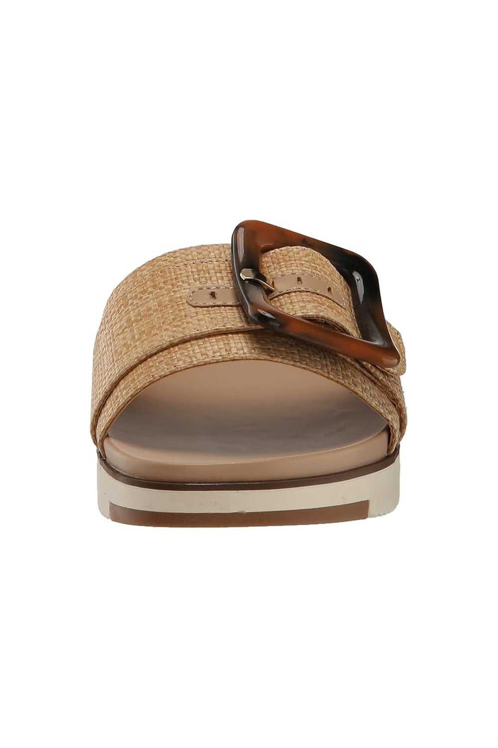 Dolce Vita Caster Raffia Slide Sandals for Women in Tan