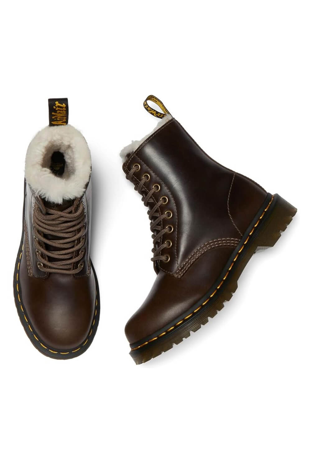 Dr. Martens 1460 Pascal Serena Orleans for Women in Dark Khaki