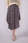 Ditsy Floral Hi-Low Midi Skirt for Women in Purple