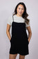 Tie Strap Cami Romper for Women in Black