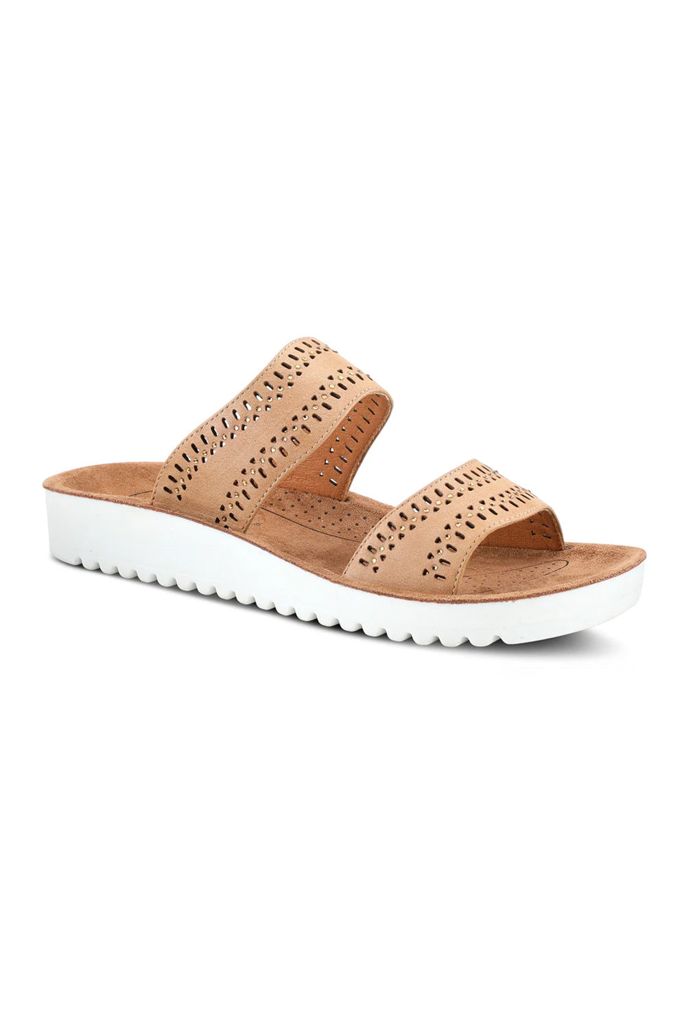Flexus Bayshore 2 Band Sandals for Women in Tan