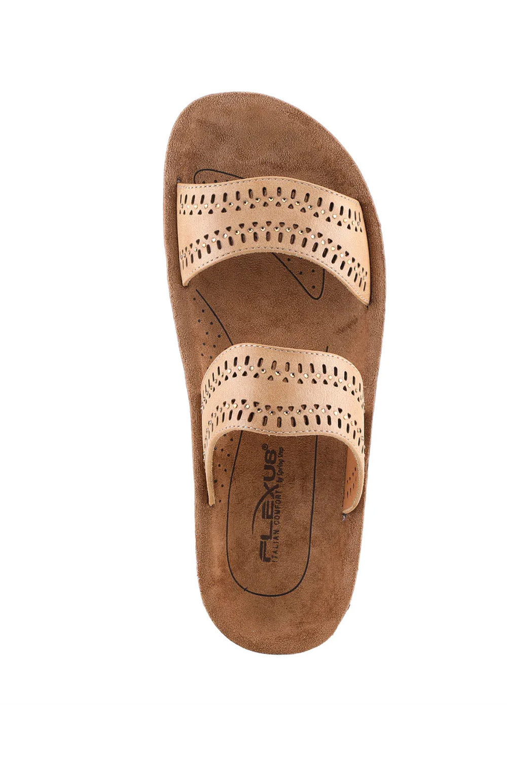 Flexus Bayshore 2 Band Sandals for Women in Tan