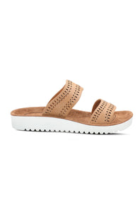Flexus Bayshore 2 Band Sandals for Women in Tan