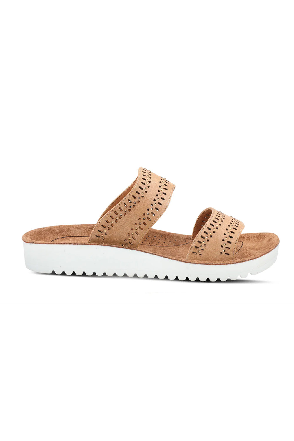 Flexus Bayshore 2 Band Sandals for Women in Tan