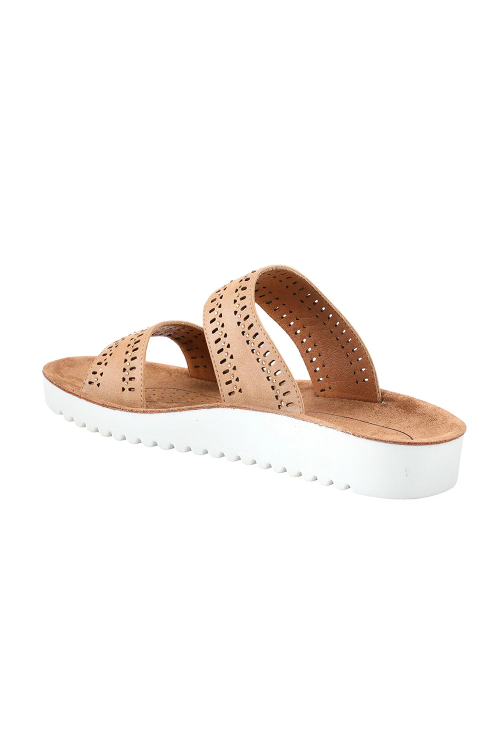 Flexus Bayshore 2 Band Sandals for Women in Tan