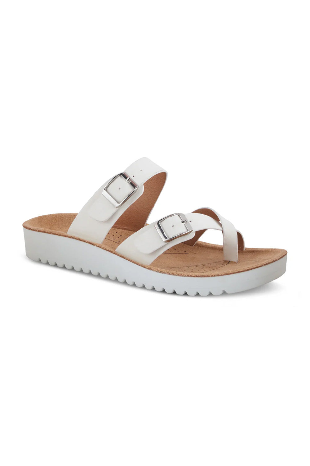 Flexus Bayside Toe loop Sandals for Women in White
