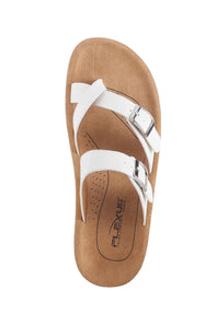 Flexus Bayside Toe loop Sandals for Women in White