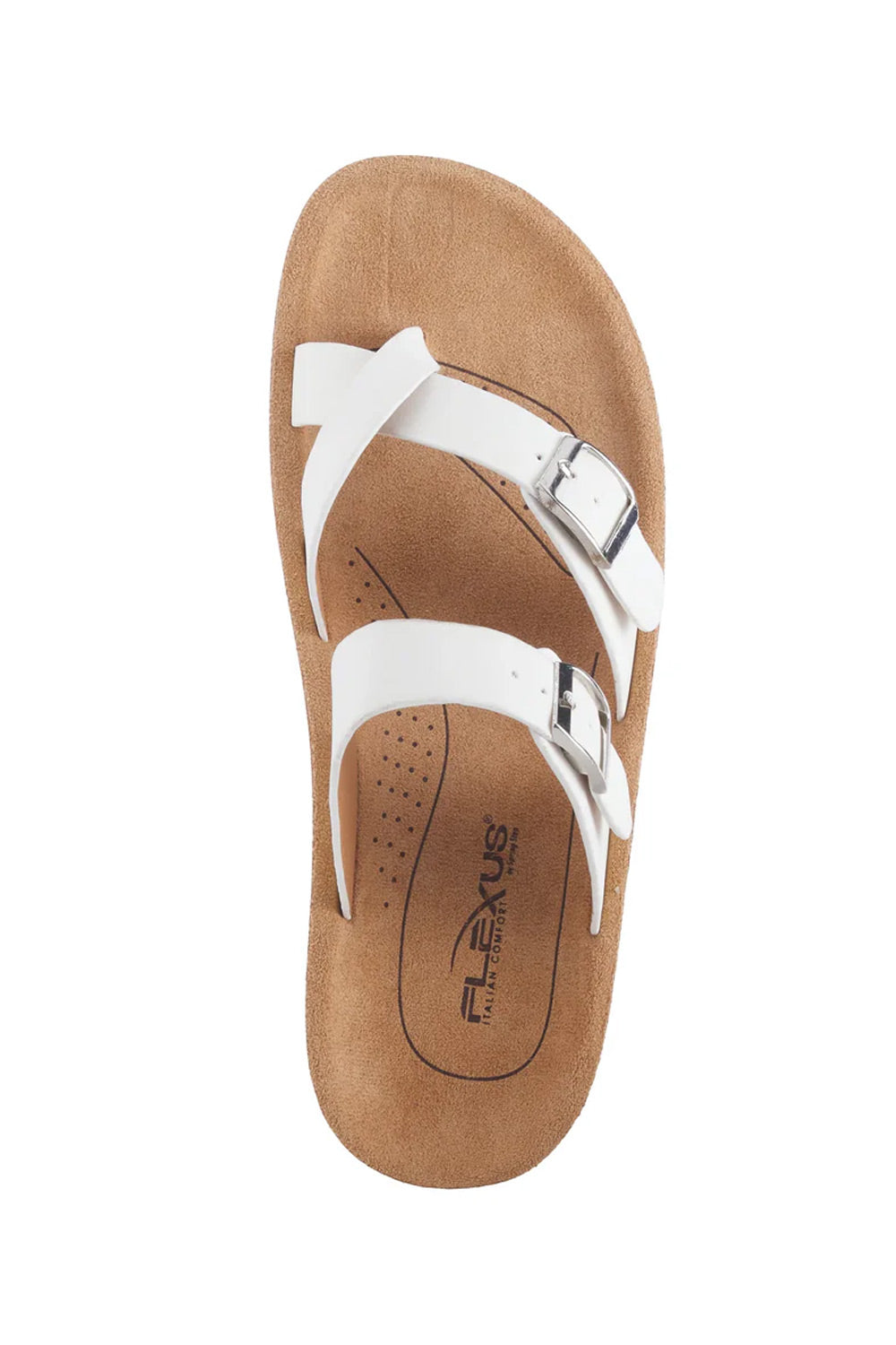 Flexus Bayside Toe loop Sandals for Women in White