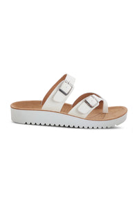 Flexus Bayside Toe loop Sandals for Women in White