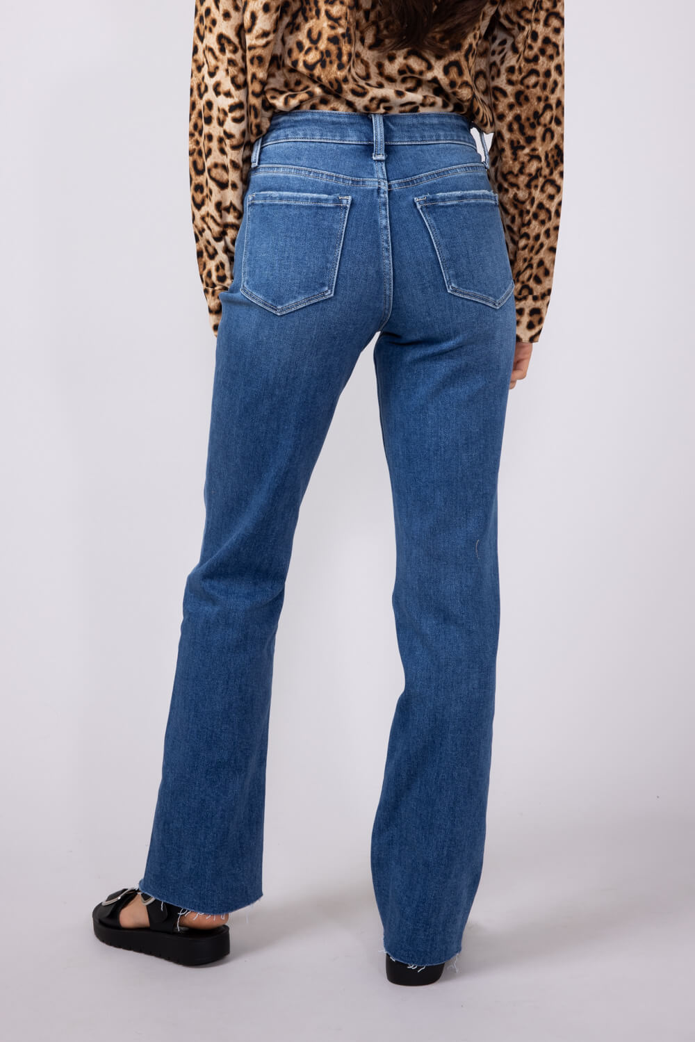 Flying Monkey High Rise Straight Clean Jeans for Women