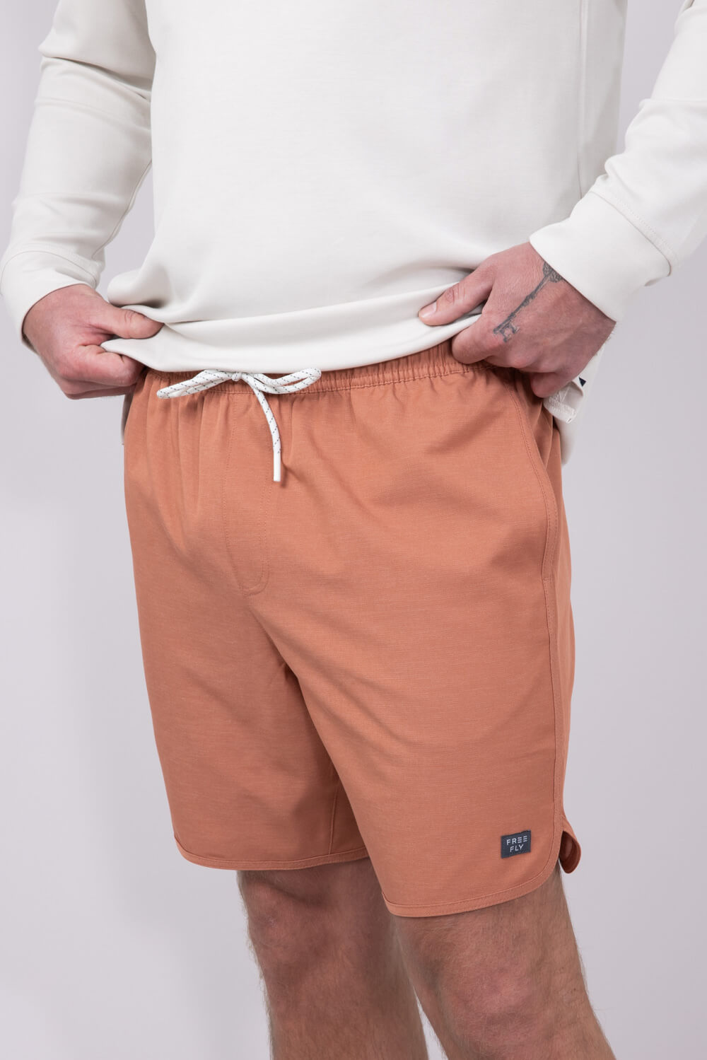 Free Fly Reverb 8" Shorts for Men in Redwood