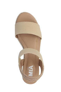 MIA Girl Zenaida Rope Wedge for Women in Natural