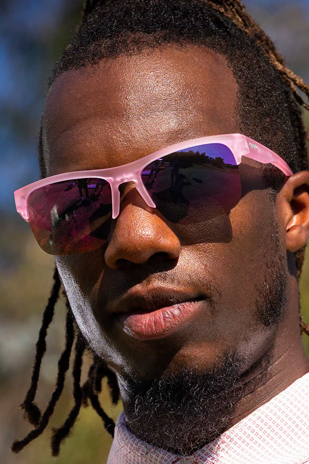 goodr All Shrimp Cleanse Sunglasses in Pink