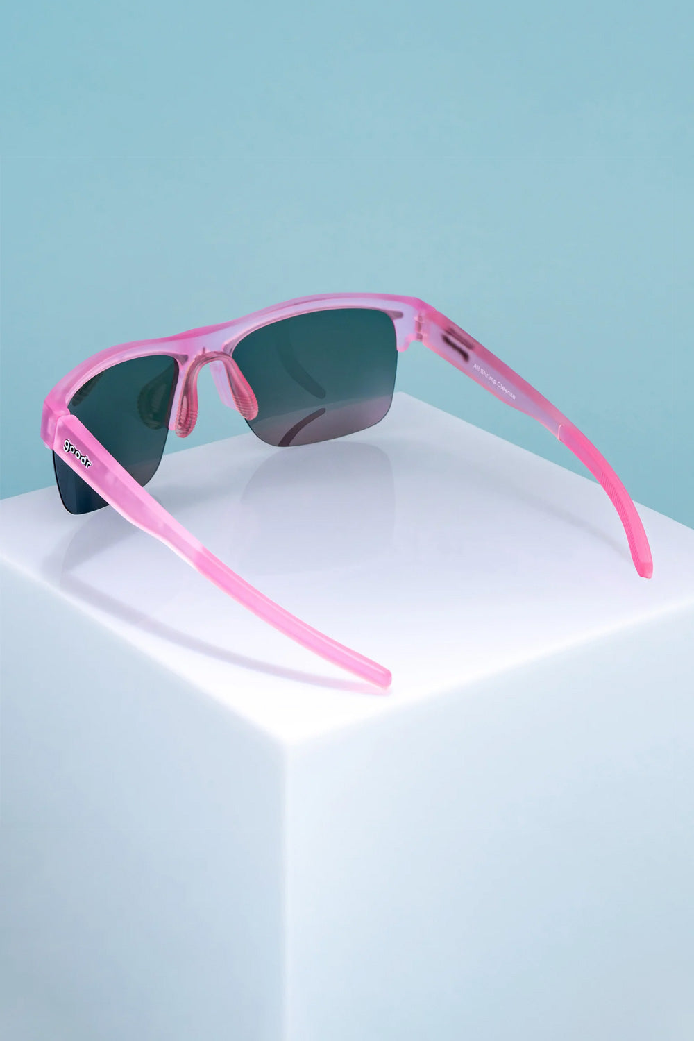 goodr All Shrimp Cleanse Sunglasses in Pink