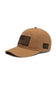 Grunt Style Embroidered American Flag Hat for Men in Tan
