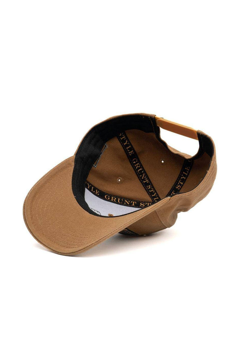 Grunt Style Embroidered American Flag Hat for Men in Tan