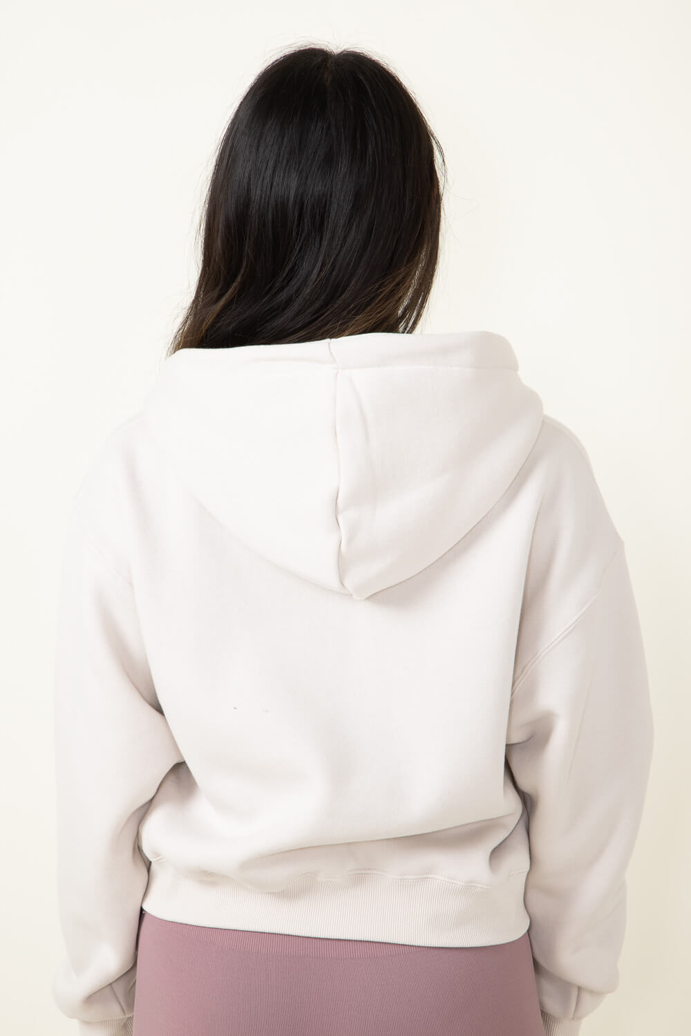 1897 Active Half Zip Fleece Hoodie for Women in Beige