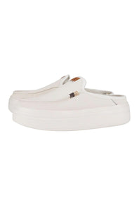 HEYDUDE Women’s Austin Lift Leather Shoes in White