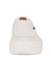 HEYDUDE Women’s Austin Lift Leather Shoes in White