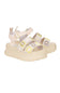HEYDUDE Delray Buckle Cottage Crochet Sandals for Women in Egret/Lavender