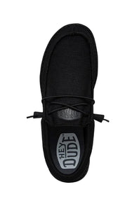 HEYDUDE Men’s Wally Funk Mono Shoes in Black