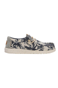 HEYDUDE Men’s Wally Jute Shoes in Egret Cloud Blue