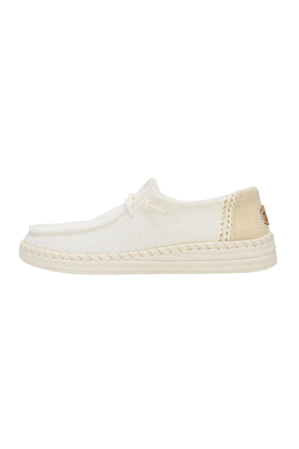 HEYDUDE Women’s Wendy Espadrille Woven Shoes in White