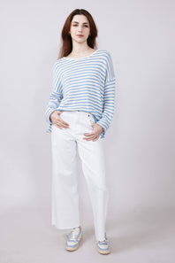Hidden Nori High Rise Wide Leg Cropped Jeans for Women in White