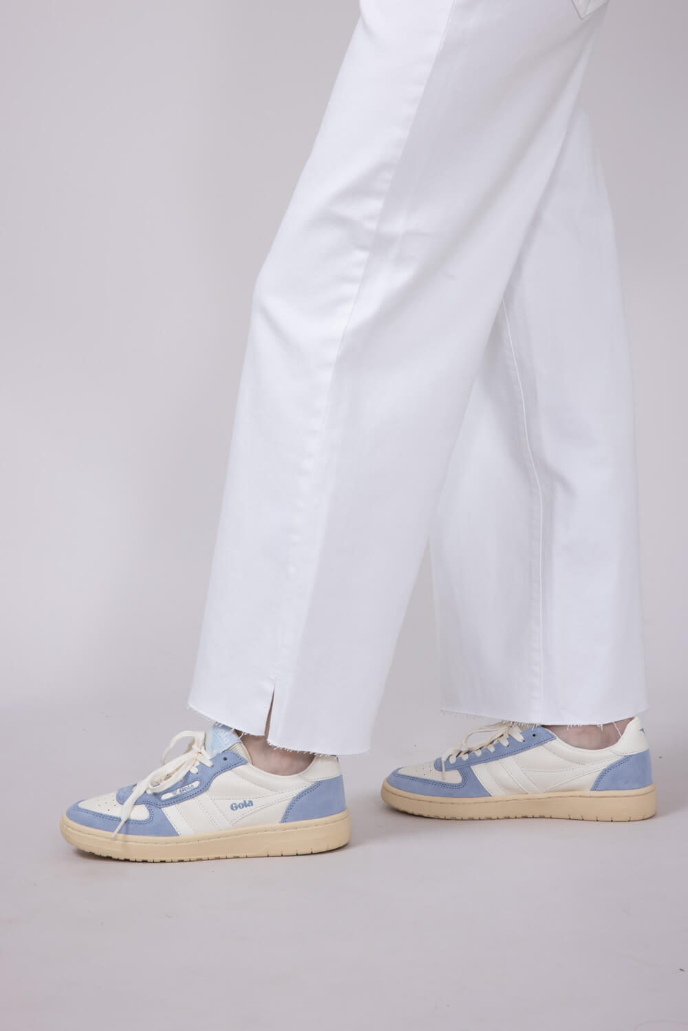Hidden Nori High Rise Wide Leg Cropped Jeans for Women in White