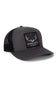 Honey Hole Outdoors Big Buck Trucker Hat for Men in Charcoal Black